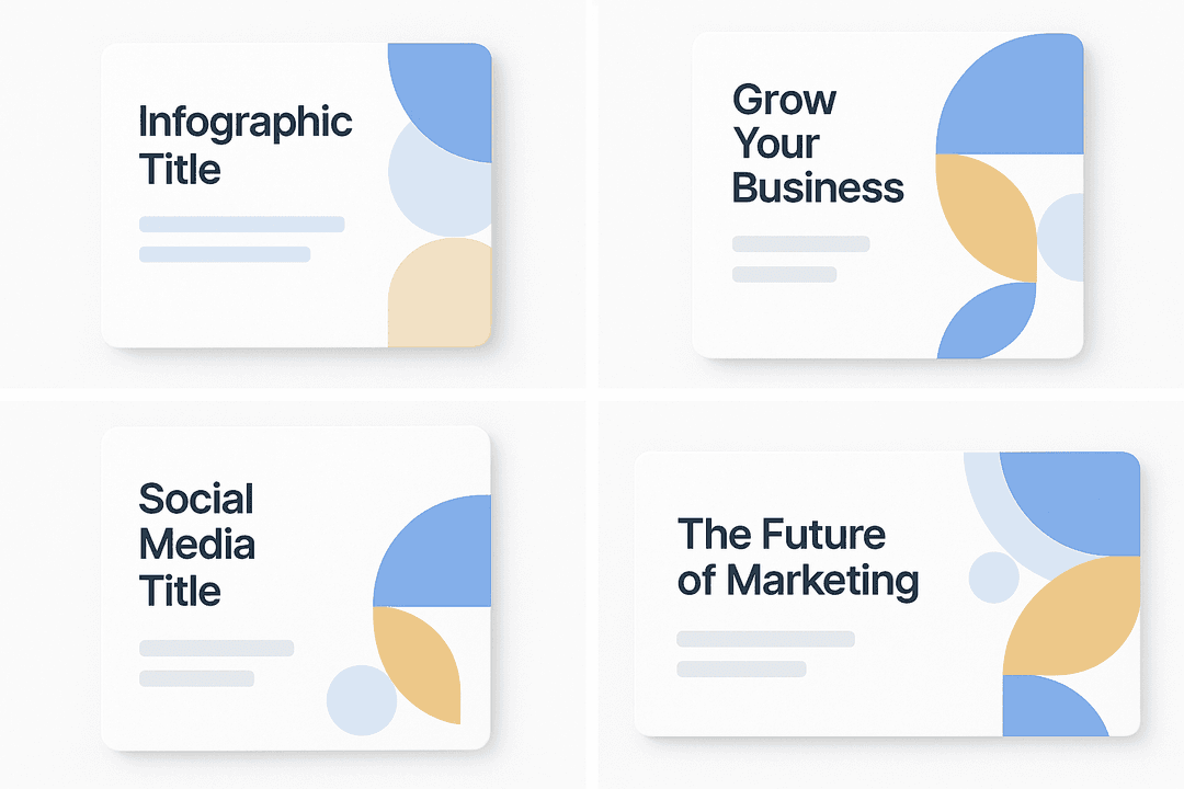 Branded marketing creative set