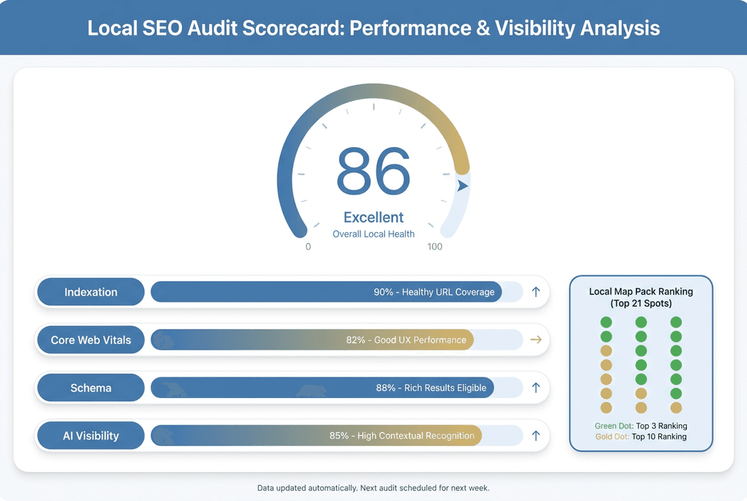 SEO audit scorecard